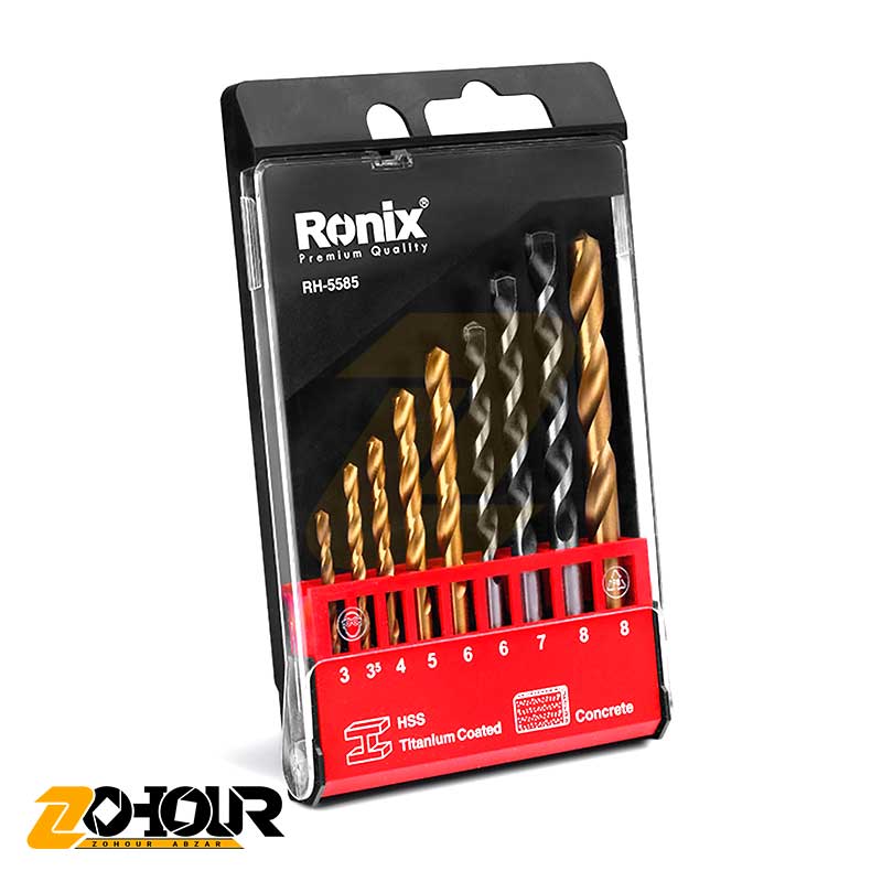 مجموعه 9 عددی مته رونیکس مدل Ronix RH-5585