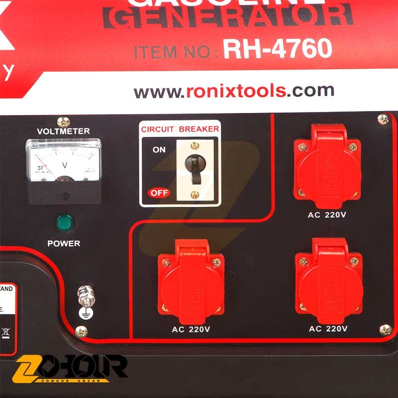 ژنراتور 6000 وات رونیکس مدل Ronix RH_4760