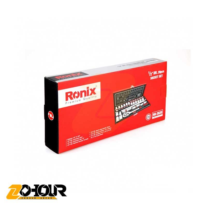 مجموعه 20 عددی آچار بکس رونیکس مدل Ronix RH-2620