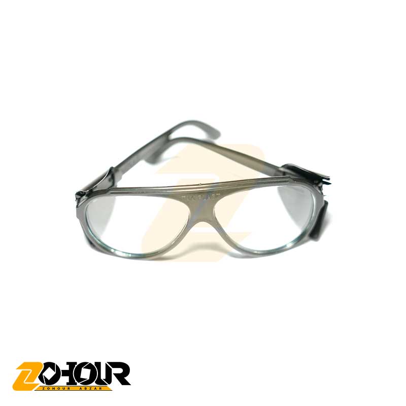 عینک محافظ شیشه سفید بغل دار تک پلاست TAK PLAST