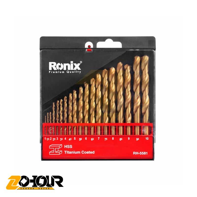 مجموعه 19 عددی مته آهن رونیکس مدل Ronix RH-5581